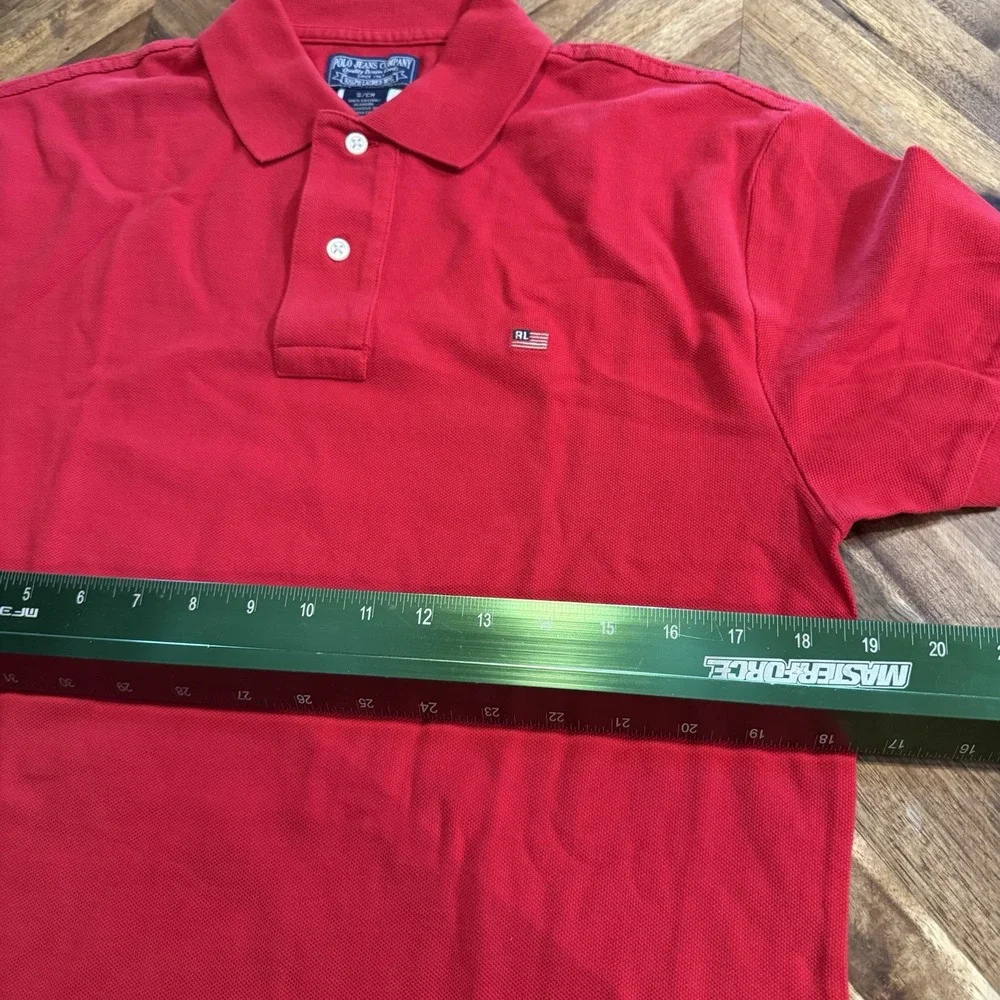 Polo Ralph Lauren Shirt Polo Short Sleeve‎ Pique Mesh Vintage USA Made Small